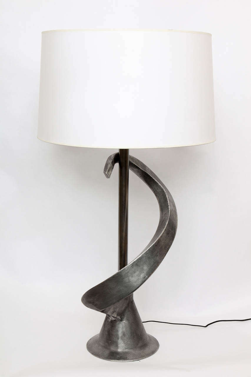 Table Lamp Brutalist Mid Century Modern Sculptural iron 1960's
New sockets and rewired
Shade not included