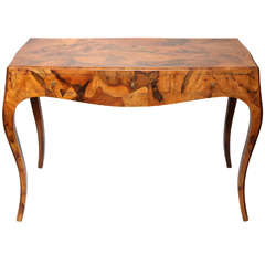 An Italian Art Moderne Console/Desk of Exotic Woods