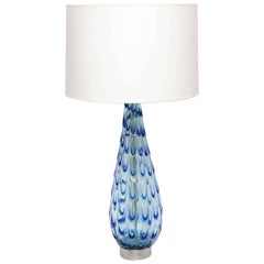 Table Lamp Murano Art Glass Mid Century Modern Italy 1950's