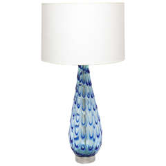 1950s Italian Art Glass Table Lamp 7