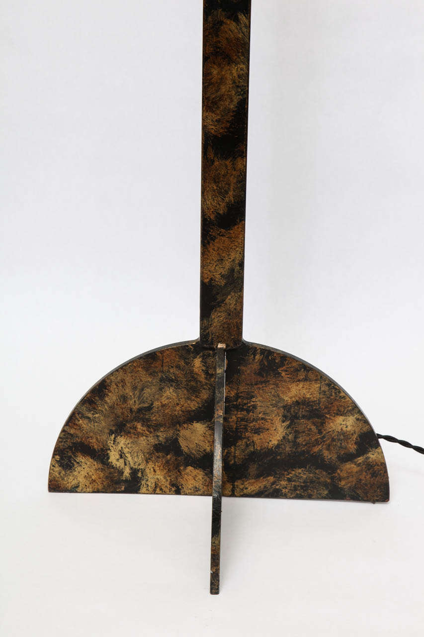 Mid Century Modern Italian Brutalist Floor Lamp 1960's In Excellent Condition In New York, NY