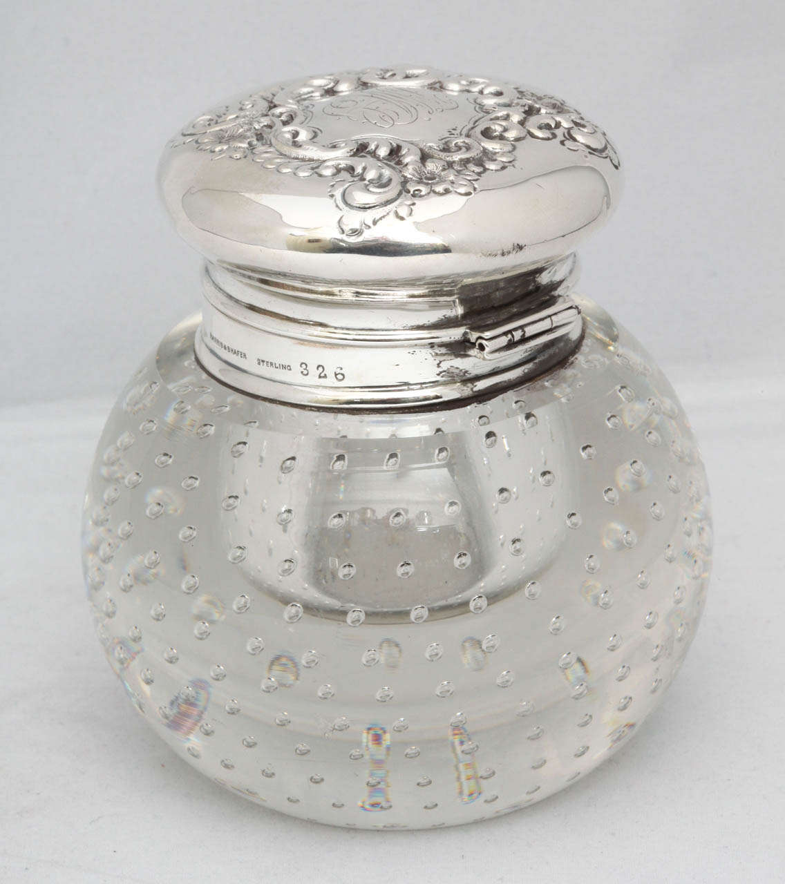 19th Century Sterling Silver-Mounted 