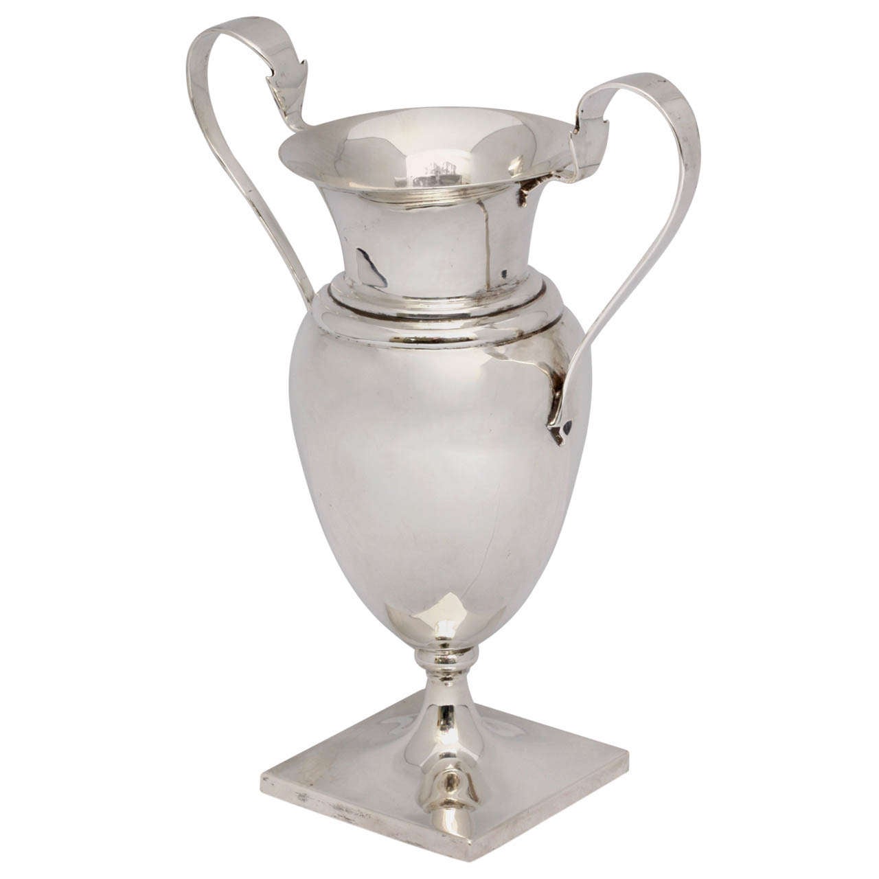 Edwardian Sterling Silber Zwei-Handle Trophäe Cup/Vase