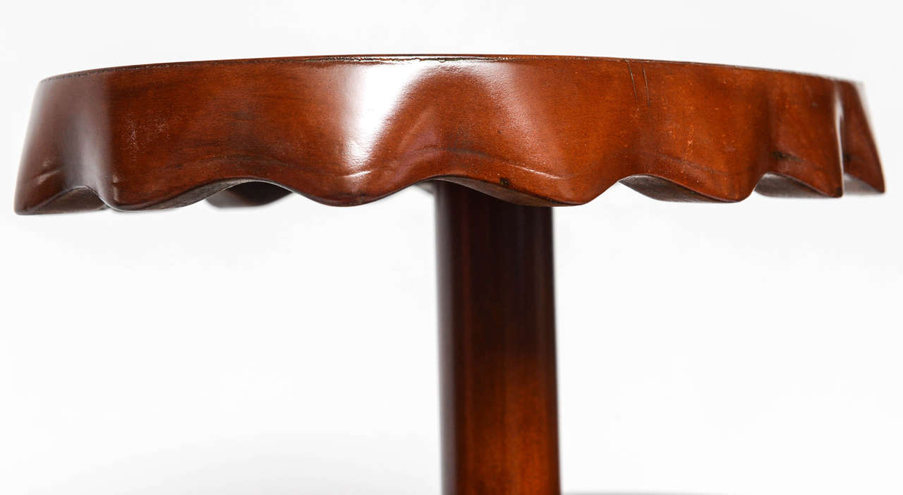 Leather Covered Lamp Table by Grosfeld House 4