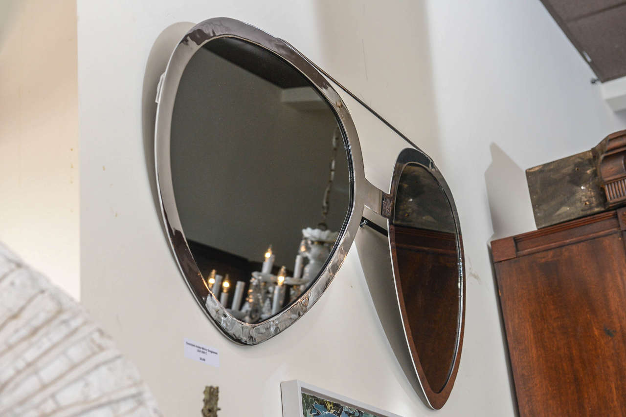 American Oversized Aviator Mirror Sunglasses