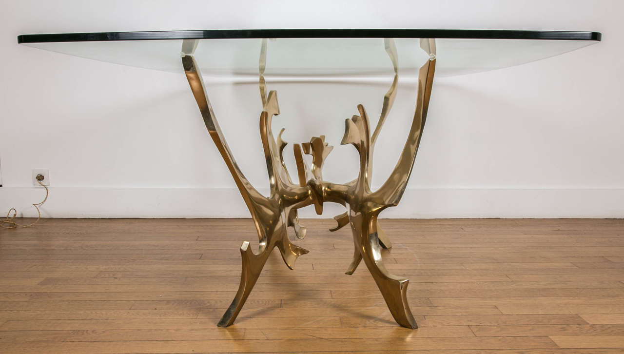 Large Bronze Table by Fred Brouard, 1970s 2