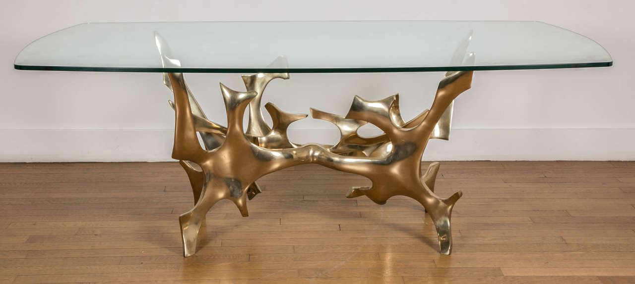 Large Bronze Table by Fred Brouard, 1970s 4