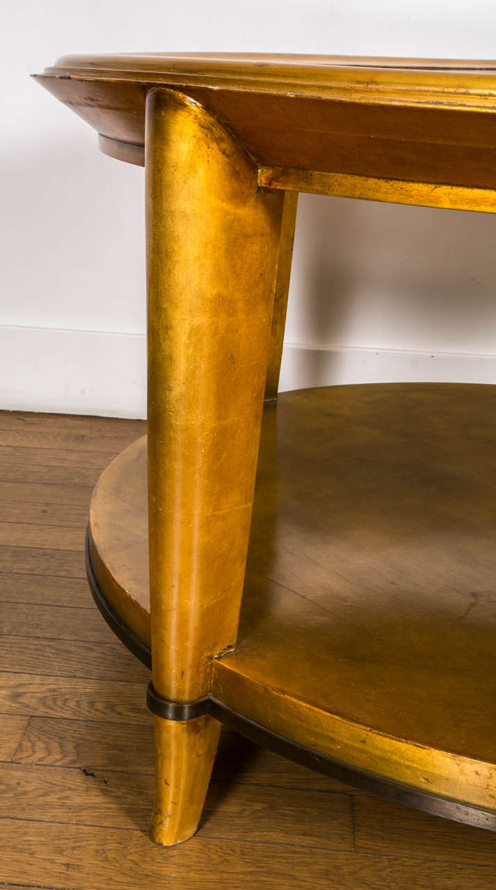 Mid-20th Century Important Giltwood Coffee Table by A. Arbus and M. Ingrand, 1938