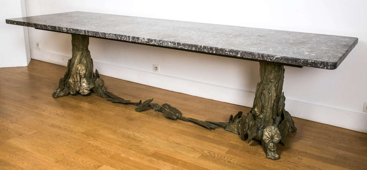 Exceptional Large Table by Roseline Granet, circa 1990