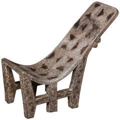 Late 19th Century Studded Chair Antique Late 19th Century Studded Chair