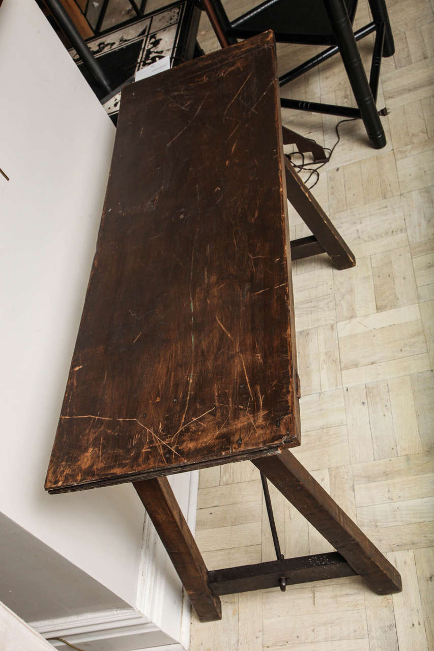 18th Century Trestle Side Table For Sale 2