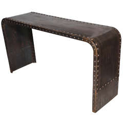 20th Century Studded Console Table