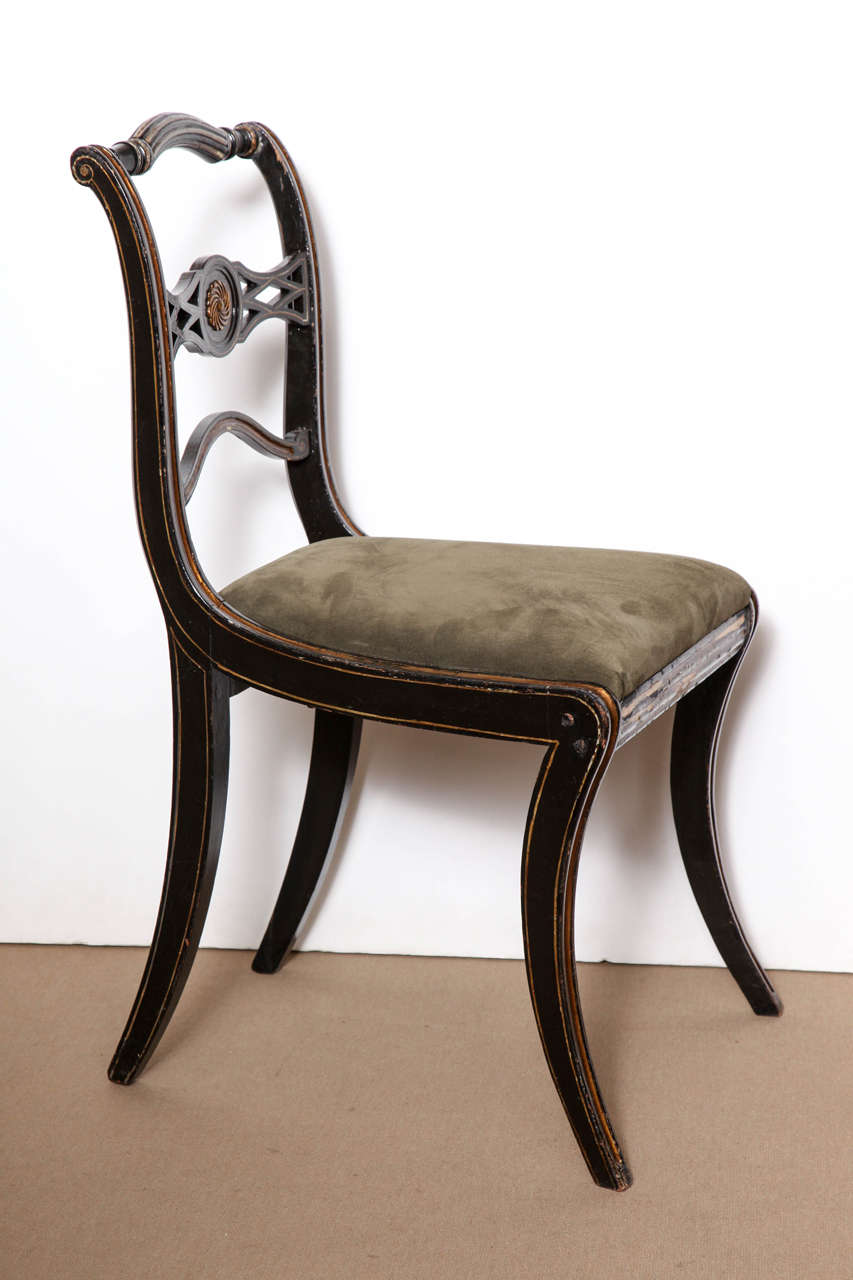 Gilt Early 19th Century English Regency Side Chair