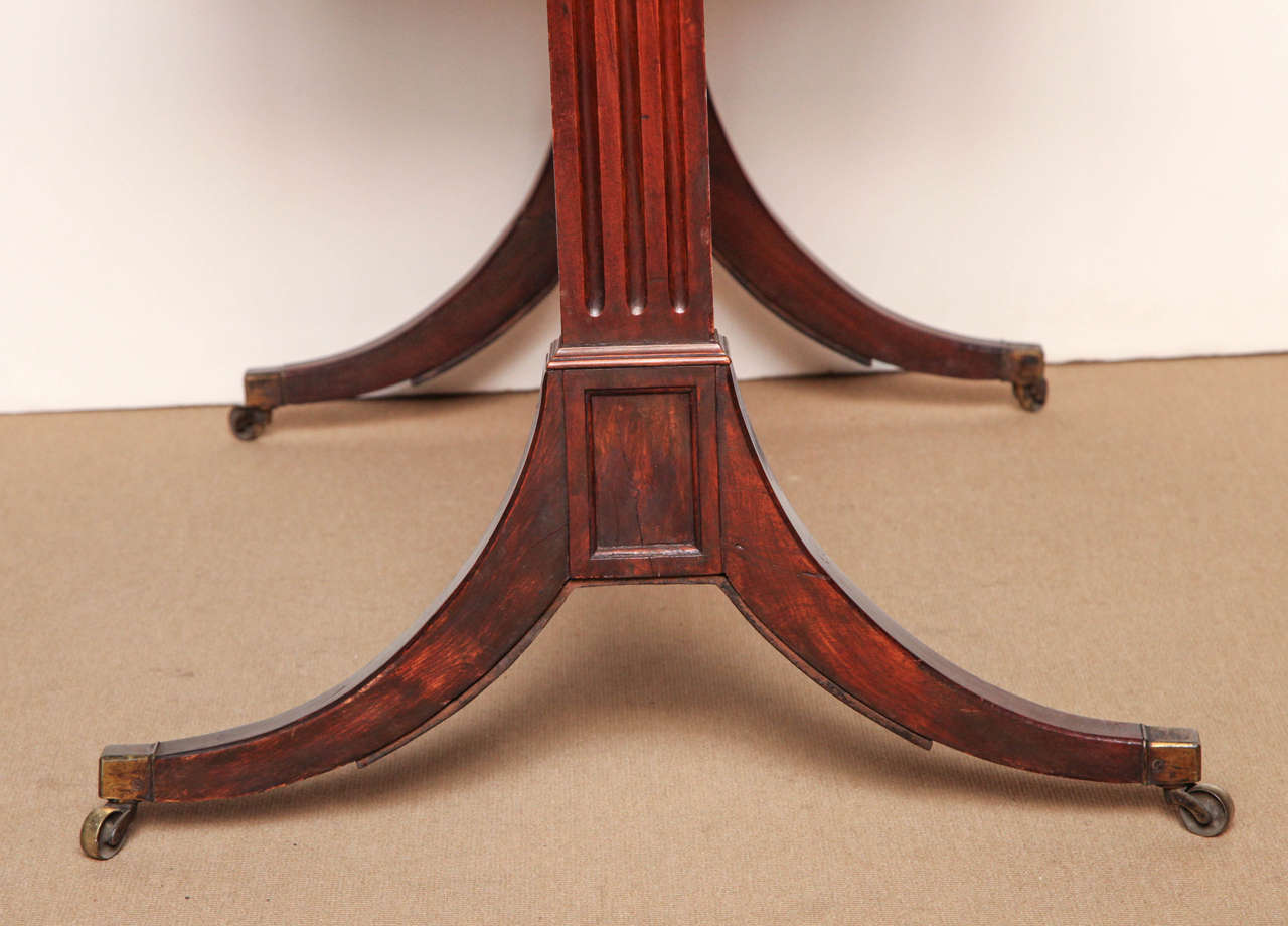 Early 19th Century English Regency Mahogany Table For Sale