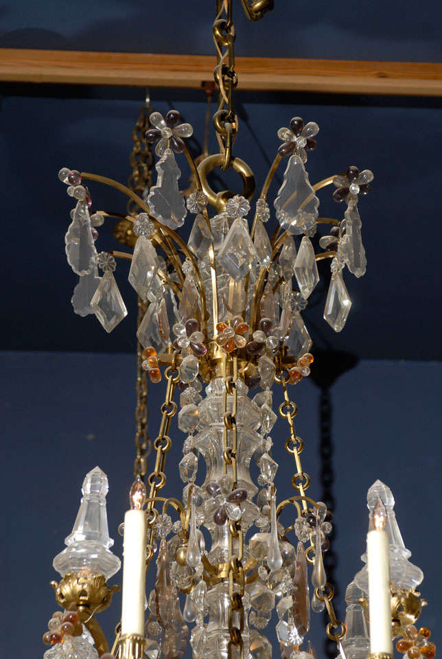 Louis XVI 19th C French Crystal Chandelier For Sale