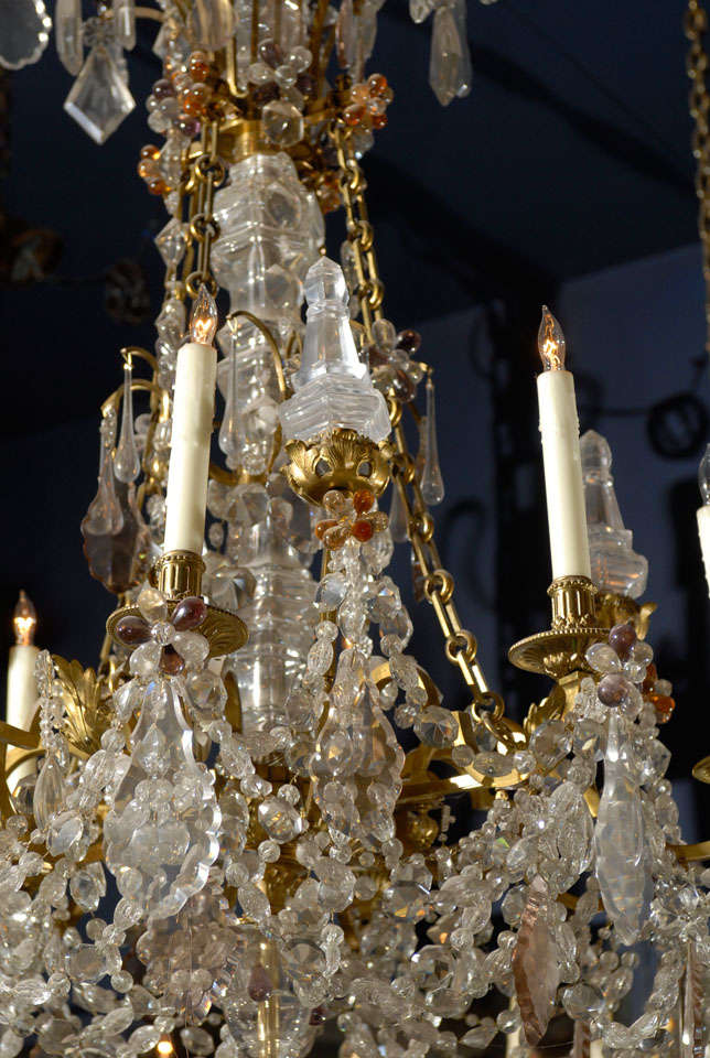 19th C French Crystal Chandelier For Sale 3