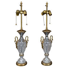 Pair Of Warren Kessler Urn Form Lamps