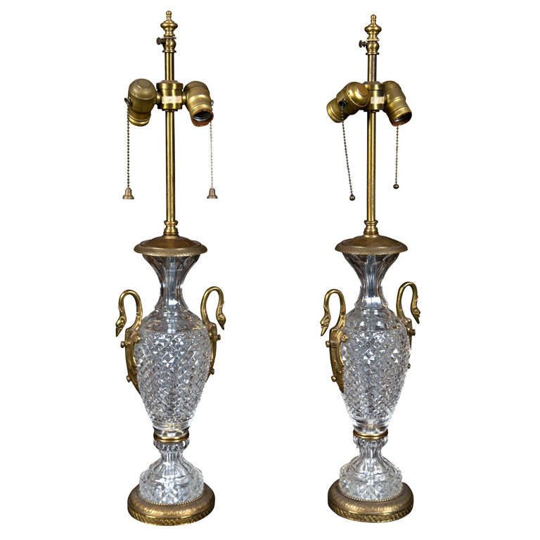 Pair Of Warren Kessler Urn Form Lamps