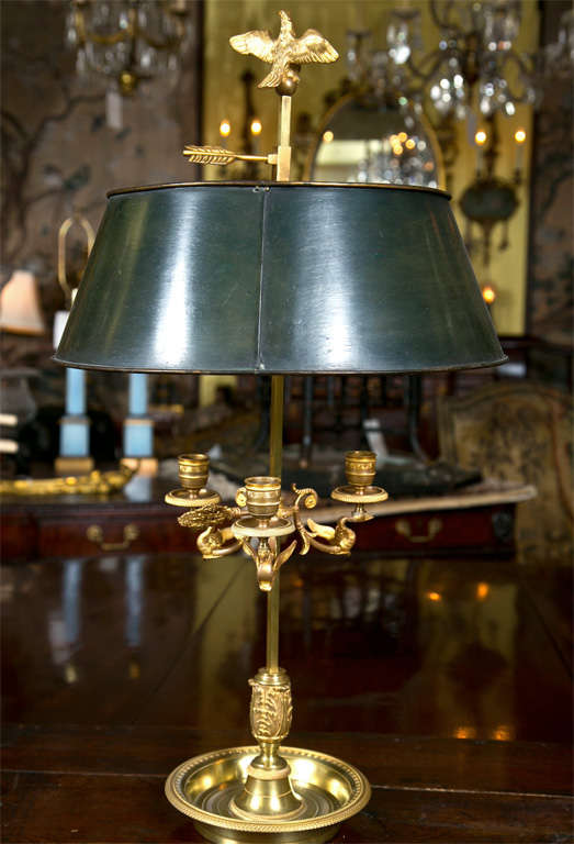 Bronze Continental Bouillotte lamp 2