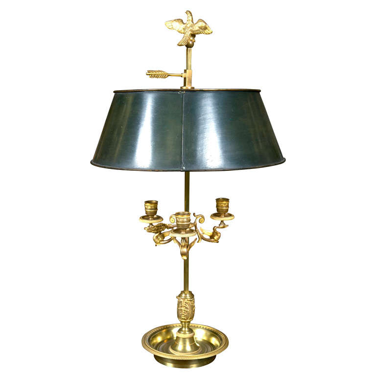 Bronze Continental Bouillotte lamp