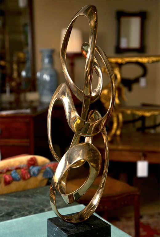 Brass Sculpture by Tom For Sale at 1stdibs