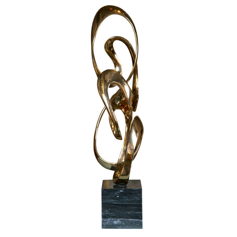 Brass Sculpture by Tom For Sale at 1stdibs