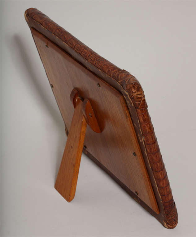 Mid-20th Century Cuban Art Deco Alligator Photograph Frame