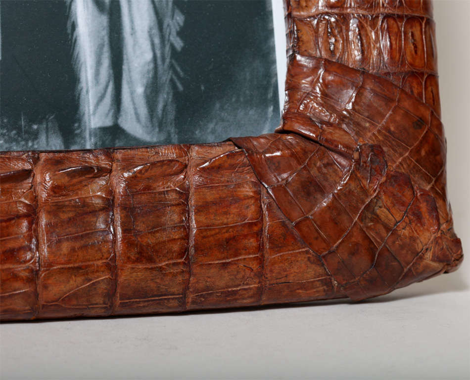 Cuban Art Deco Alligator Photograph Frame 1