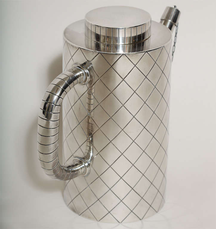 Danish Silver Cocktail Shaker by Sigvard Bernadotte for Georg Jensen