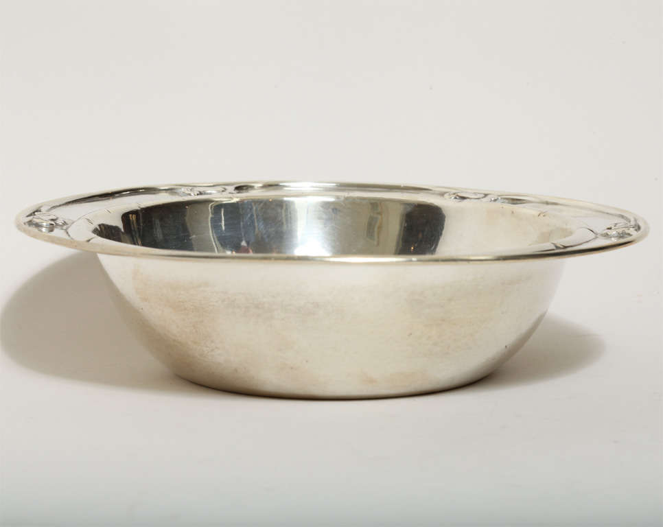 Mid-20th Century Georg Jensen Danish Sterling Silver Vegetable Dish #228 D For Sale