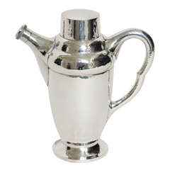 Belgian Silver Cocktail Shaker  by Raymond Ruys