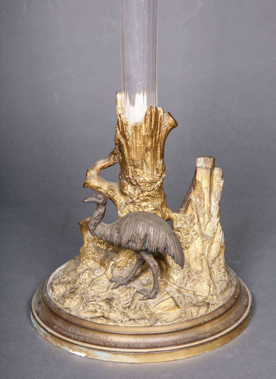 Emu Lily Vase Dated 1884 3