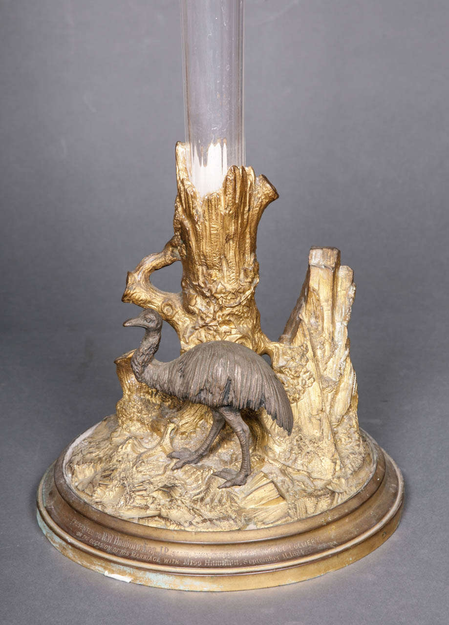 Emu Lily Vase Dated 1884 In Excellent Condition In London, GB