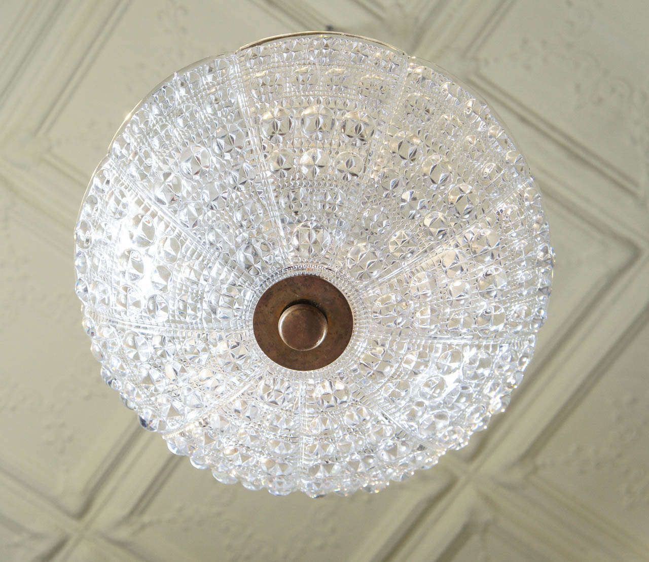 Mid-20th Century Orrefors Chandelier For Sale