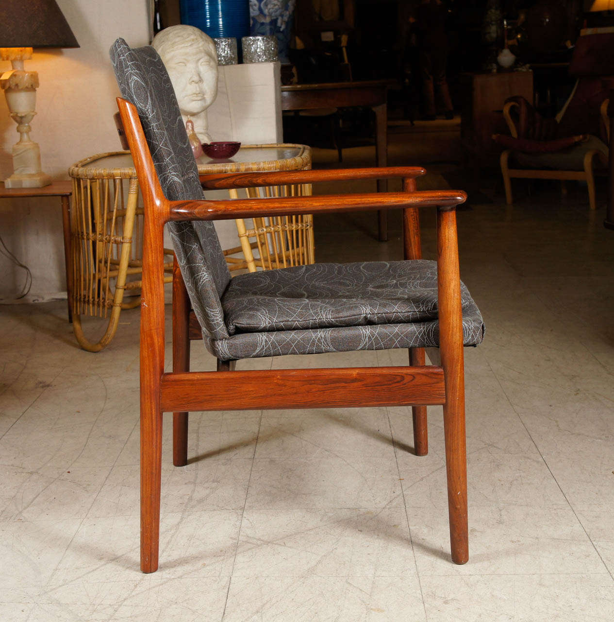 Pair of Rosewood Armchairs by Arne Vodder In Excellent Condition In Hudson, NY