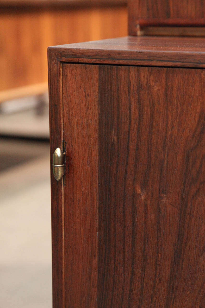 Danish Modern Rosewood Modular Bookcase Wall System by Henning