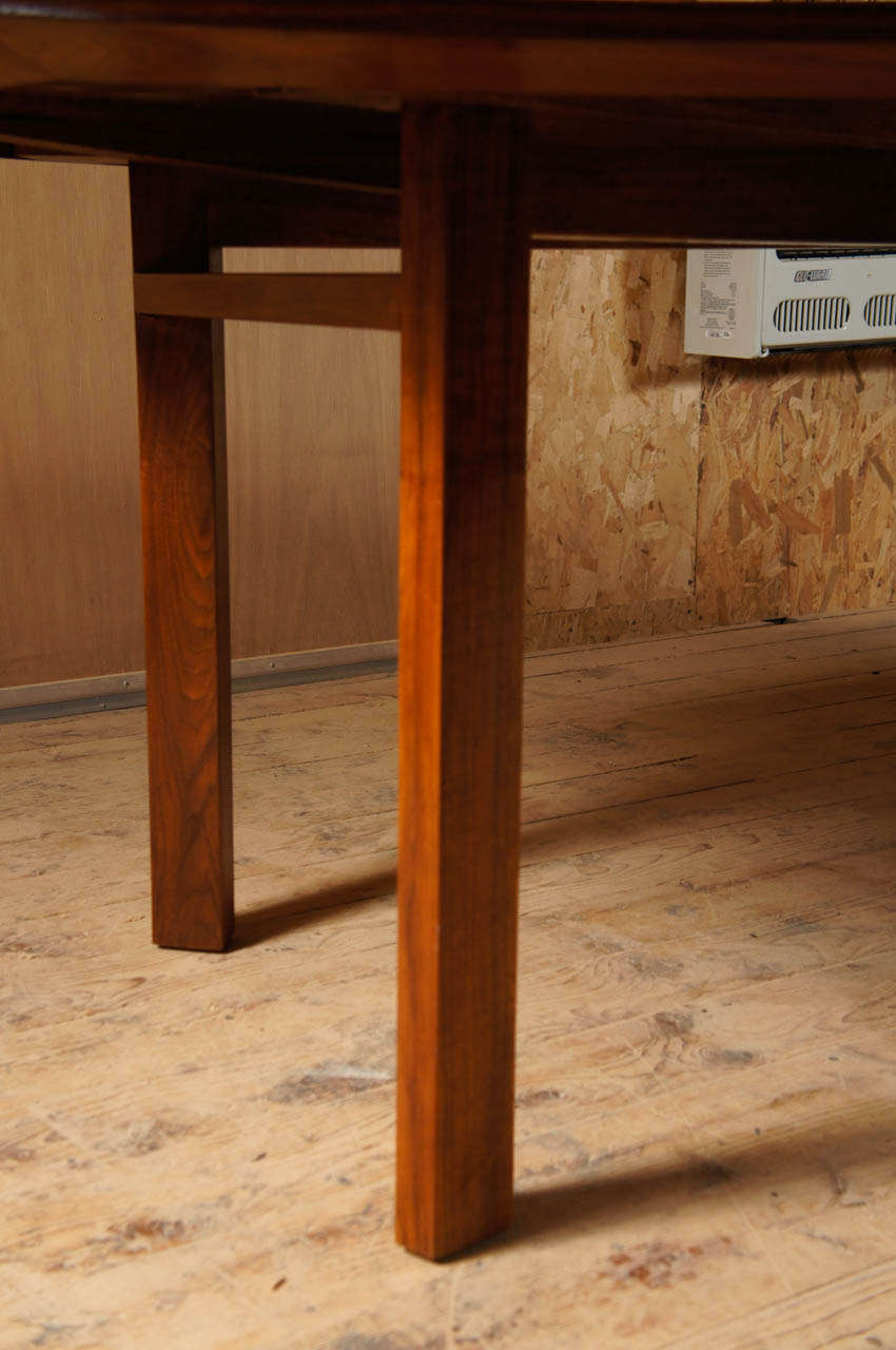 Modern 10 Foot Long Walnut Dining Table Attibuted to Jens Risom