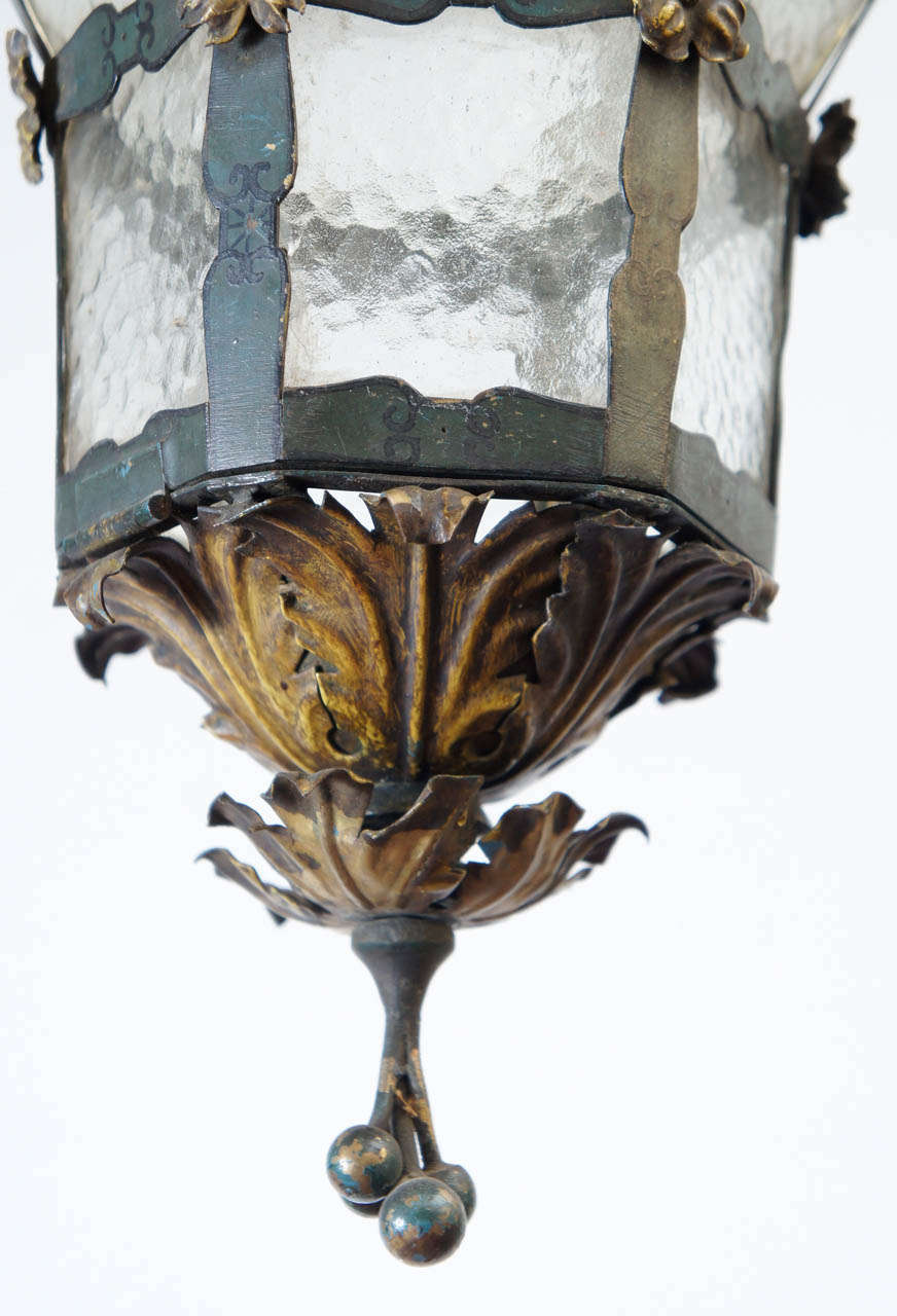 Sechsseitige Laterne im venezianischen Stil (Glas) im Angebot