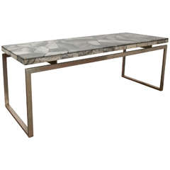 An Elegant Marble Top Coffee Table Italy 1970s