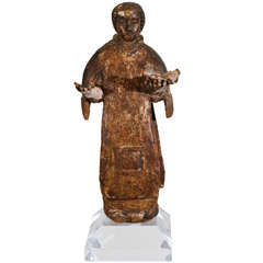 18th Century Italian Saint Carving