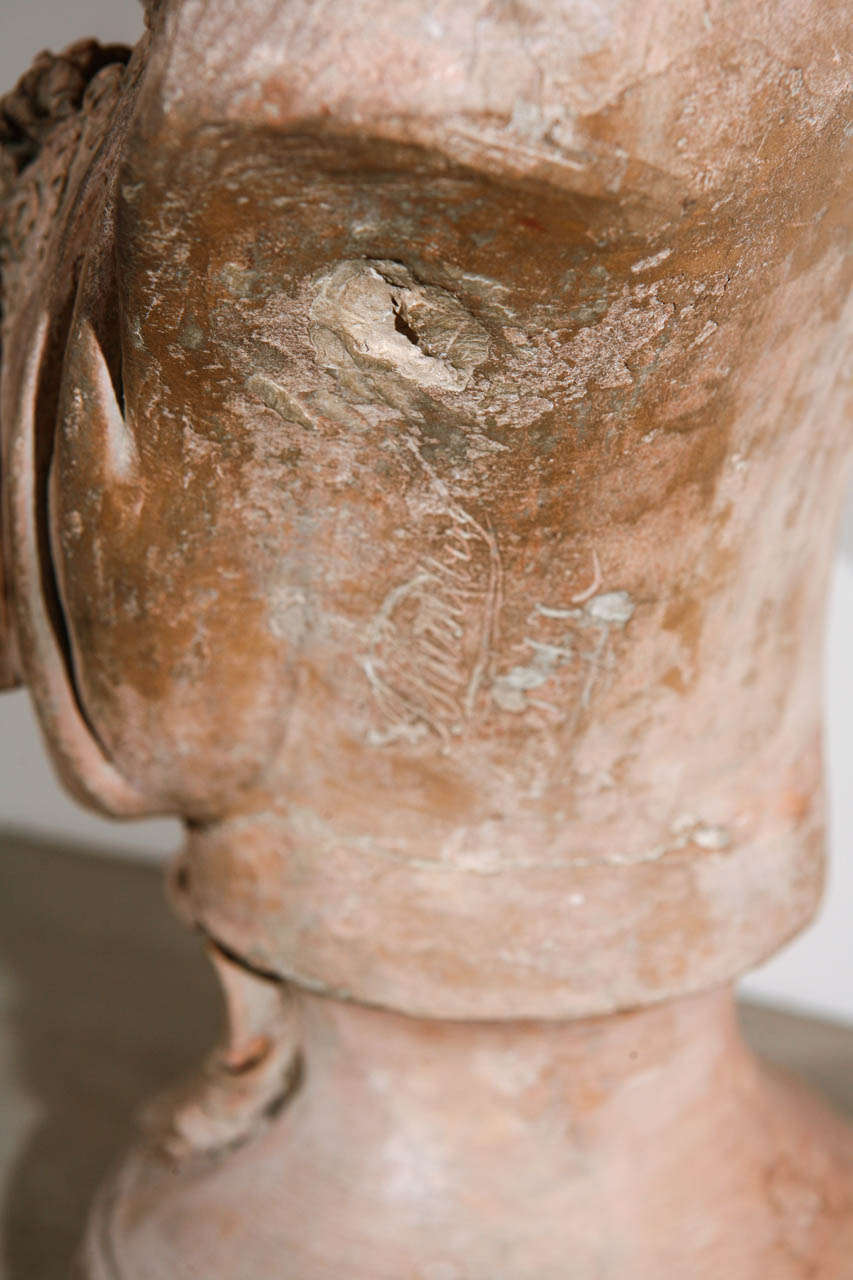 French Terra Cotta Bust of Ophelia For Sale 3
