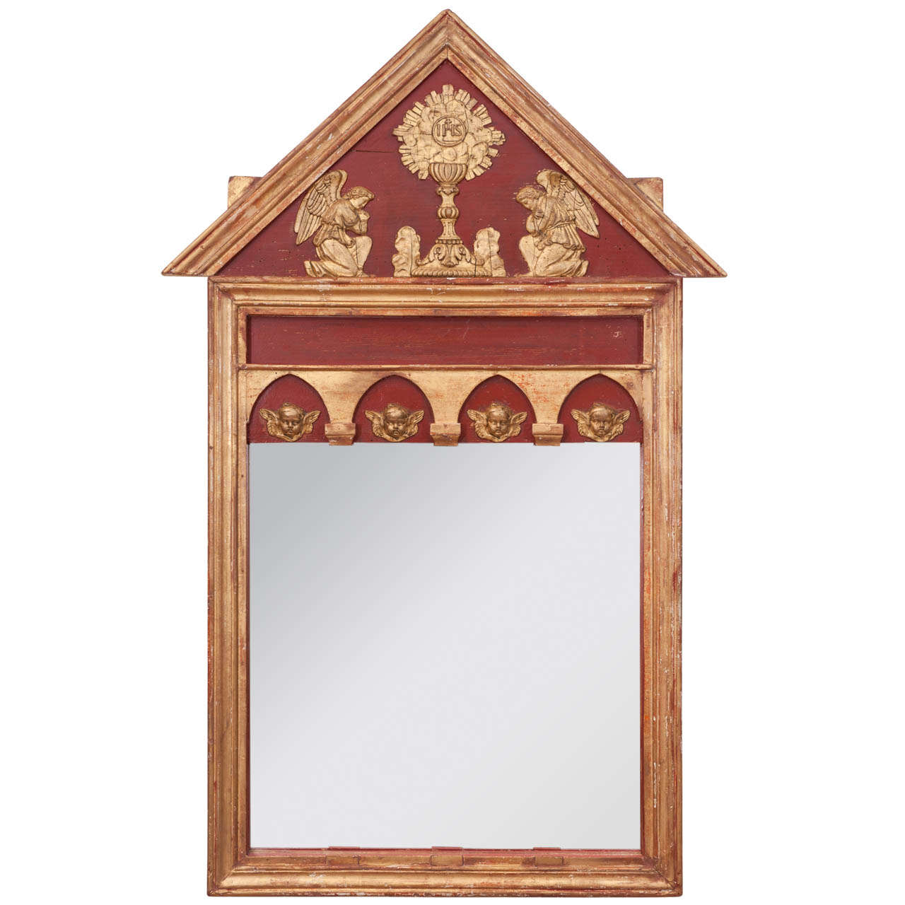 19th Century French Gilt Wood Mirror