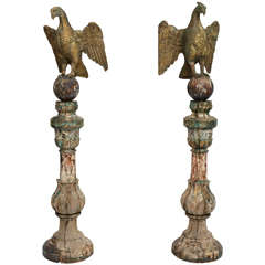 Pair of 19th Century Carved Austrian Eagles