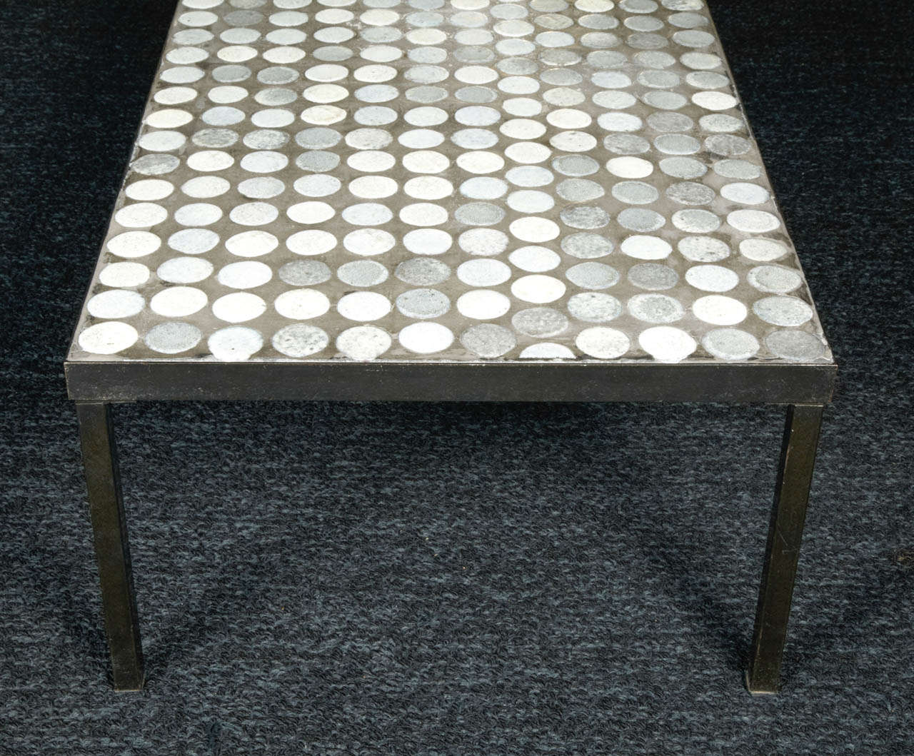 Steel Very Rare 1960 Coffee Table by Roger Capron