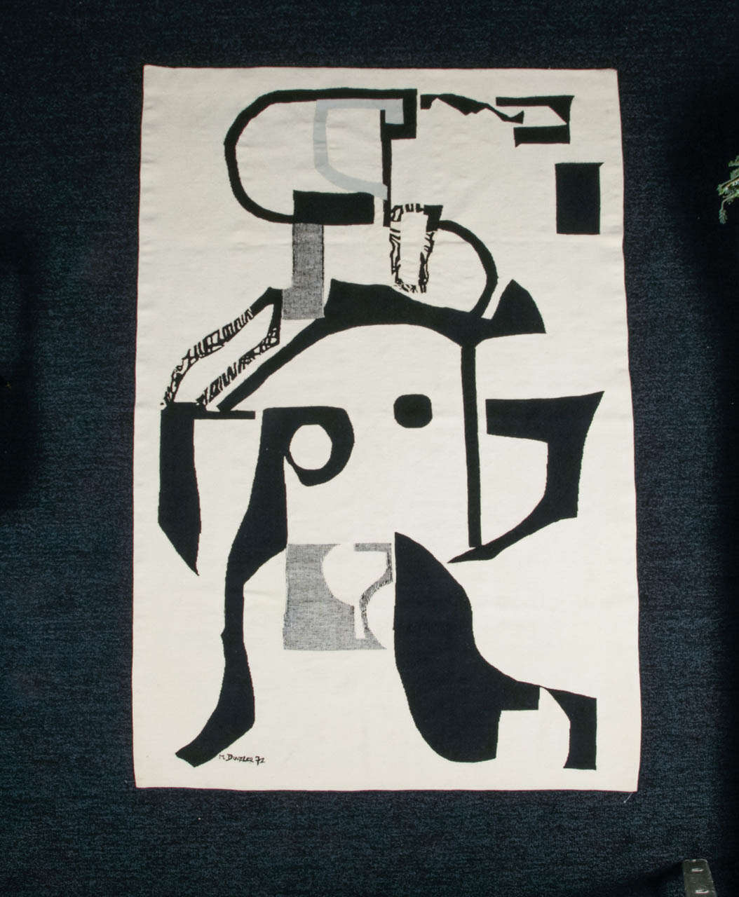 Rare 20th Century Aubusson Tapestry Signed by Marc Bourlier