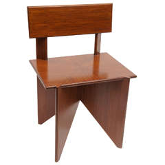 Custom Bamboo Chair, Style of Frank Lloyd Wright