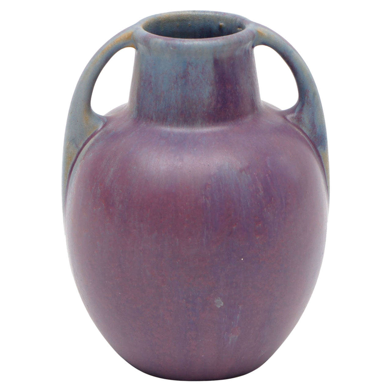 Two Handled Fulper Pottery Vase, C. 1910 For Sale