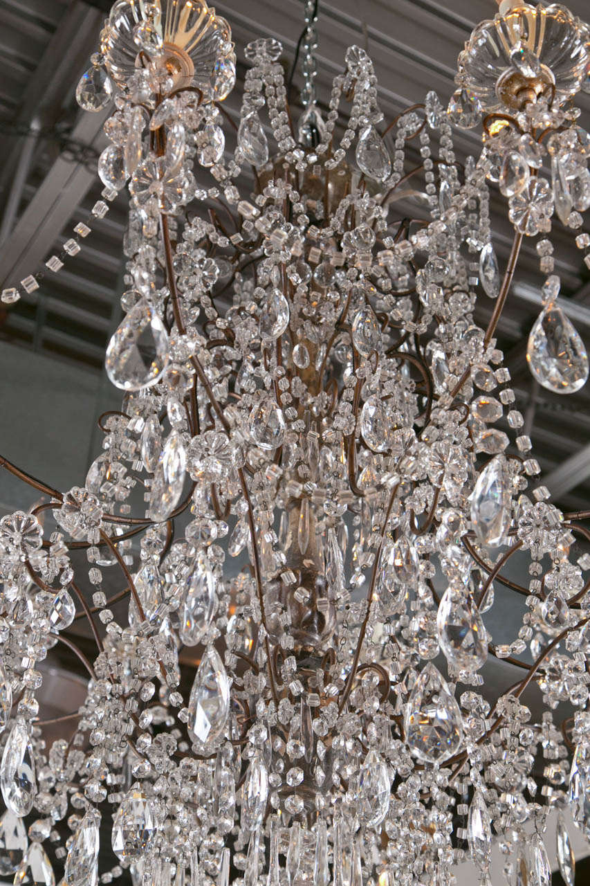 Grand Ballroom Crystal Chandelier In Good Condition For Sale In Stamford, CT