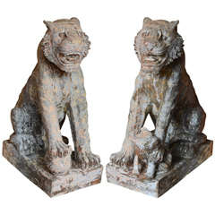 Pair of Stone Sculptures