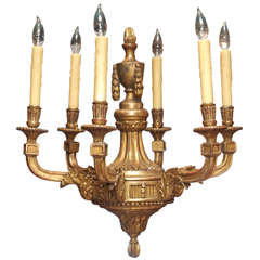 Late 19th Century French Giltwood Chandelier